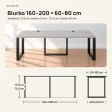 Biurko podwójne Iron Duo Loft - Szary