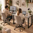 Biurko podwójne Iron Duo Loft - Szary