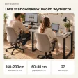 Biurko podwójne Iron Duo Loft - Szary