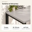 Biurko podwójne Iron Duo Loft - Szary