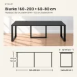 Biurko podwójne Iron Duo Loft - Czarny