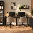 Biurko podwójne Iron Duo Loft - Czarny