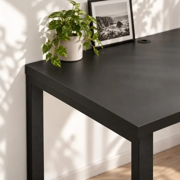 Biurko podwójne Iron Duo Loft - Czarny