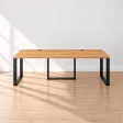Biurko podwójne Iron Duo Loft - Dąb Złoty