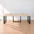 Biurko podwójne Iron Duo Loft - Dąb Sonoma