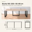 Biurko podwójne Iron Duo Loft - Dąb Sonoma