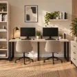 Biurko podwójne Iron Duo Loft - Dąb Sonoma