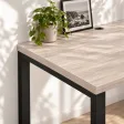 Biurko podwójne Iron Duo Loft - Dąb Sonoma