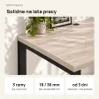 Biurko podwójne Iron Duo Loft - Dąb Sonoma