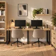 Biurko podwójne Iron Duo Loft - Dąb Artisan