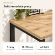 Biurko podwójne Iron Duo Loft - Dąb Artisan