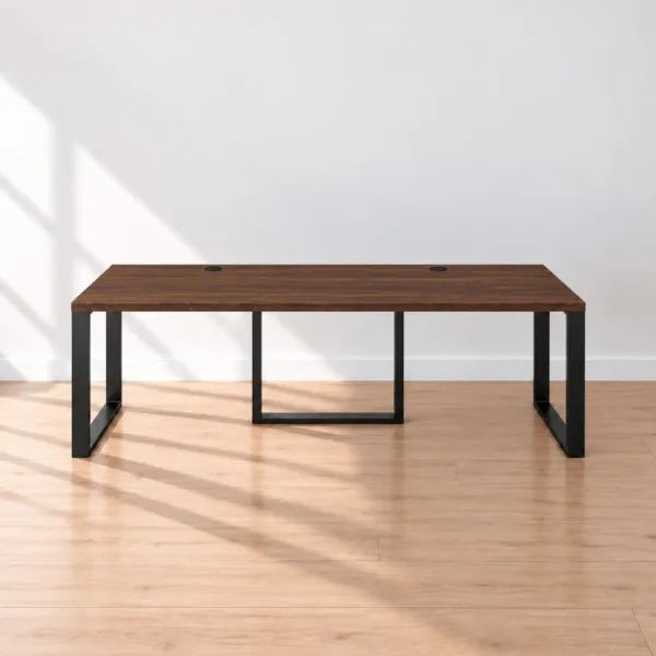 Biurko podwójne Iron Duo Loft - Orzech