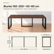 Biurko podwójne Iron Duo Loft - Orzech