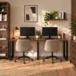 Biurko podwójne Iron Duo Loft - Orzech