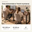 Biurko podwójne Iron Duo Loft - Orzech