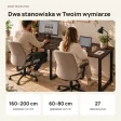Biurko podwójne Iron Duo Loft - Wenge