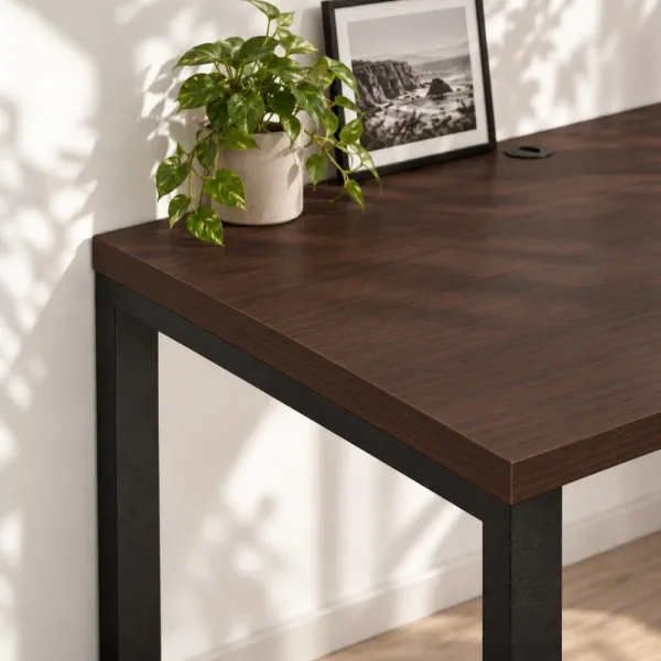 Biurko podwójne Iron Duo Loft - Wenge