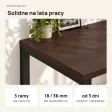 Biurko podwójne Iron Duo Loft - Wenge