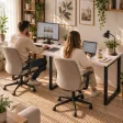 Biurko podwójne Iron Duo Loft - Sosna