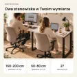 Biurko podwójne Iron Duo Loft - Sosna