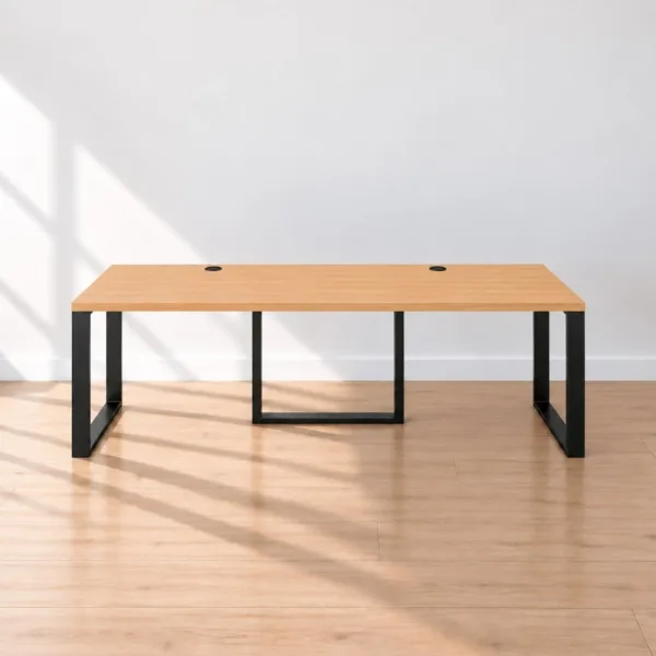 Biurko podwójne Iron Duo Loft - Buk