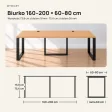 Biurko podwójne Iron Duo Loft - Buk