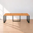 Biurko podwójne Iron Duo Loft - Olcha