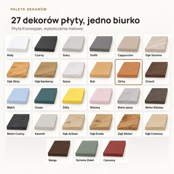 Biurko podwójne Iron Duo Loft - Olcha