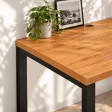 Biurko podwójne Iron Duo Loft - Olcha