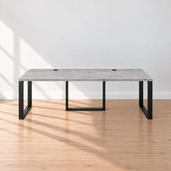 Biurko podwójne Iron Duo Loft - Beton
