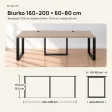 Biurko podwójne Iron Duo Loft - Cappuccino