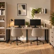 Biurko podwójne Iron Duo Loft - Cappuccino