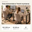 Biurko podwójne Iron Duo Loft - Cappuccino