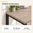 Biurko podwójne Iron Duo Loft - Cappuccino