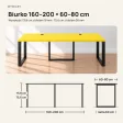 Biurko podwójne Iron Duo Loft - Żółty