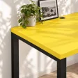 Biurko podwójne Iron Duo Loft - Żółty