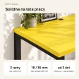 Biurko podwójne Iron Duo Loft - Żółty
