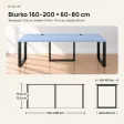 Biurko podwójne Iron Duo Loft - Niebieski