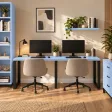 Biurko podwójne Iron Duo Loft - Niebieski
