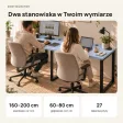 Biurko podwójne Iron Duo Loft - Niebieski