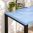 Biurko podwójne Iron Duo Loft - Niebieski