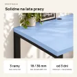 Biurko podwójne Iron Duo Loft - Niebieski