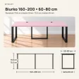 Biurko podwójne Iron Duo Loft - Różowy