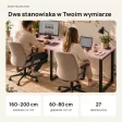 Biurko podwójne Iron Duo Loft - Różowy