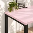 Biurko podwójne Iron Duo Loft - Różowy