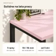 Biurko podwójne Iron Duo Loft - Różowy