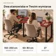 Biurko podwójne Iron Duo Loft - Czerwony