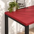 Biurko podwójne Iron Duo Loft - Czerwony