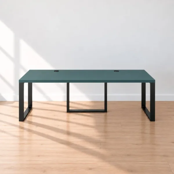Biurko podwójne Iron Duo Loft - Zielony
