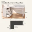 Biurko lekarskie narożne z szufladami - Sosna